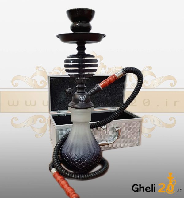 خرید قلیان کیفی کوچک ارزان مشکی قلبی قلی 20