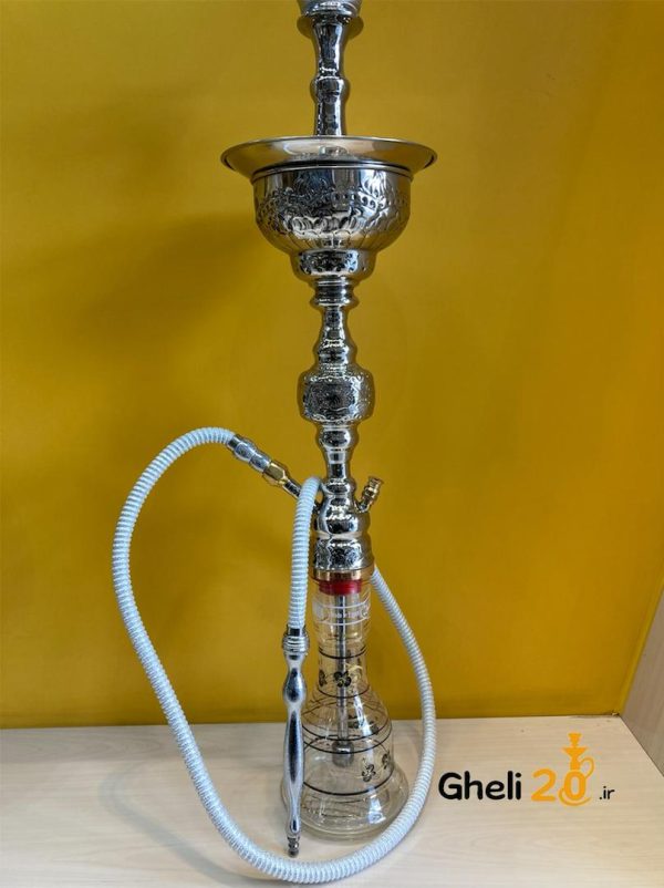 | قلیان عربی خلیج ۱ قپه نقره ای