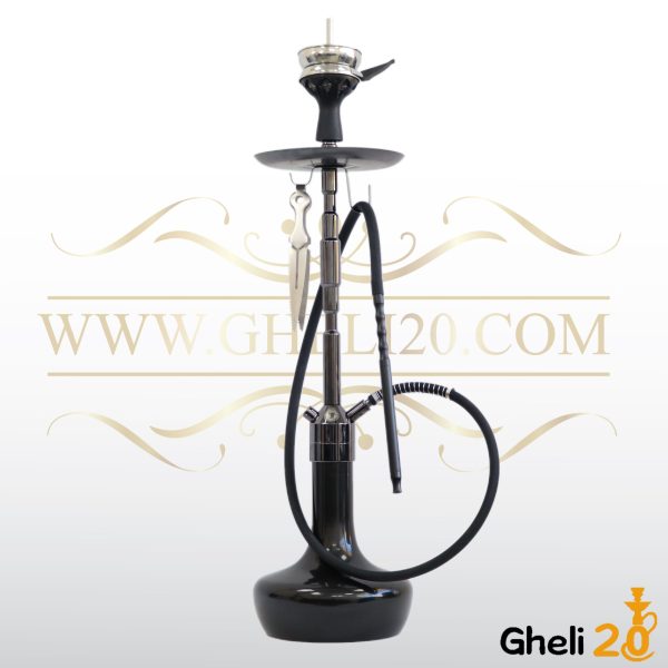 خرید فروش قلیان قلیون لاین کینگ مشکی استیل