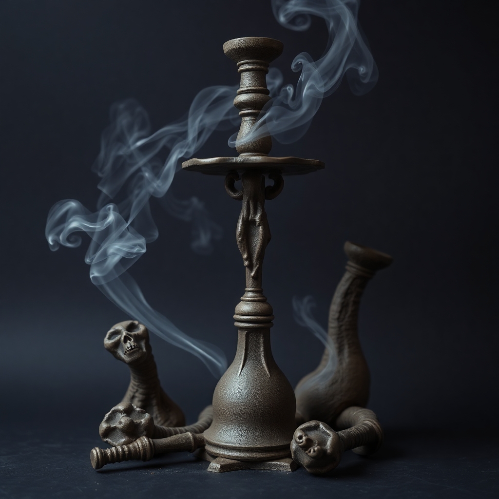 بررسی مواد موجود در دود قلیان