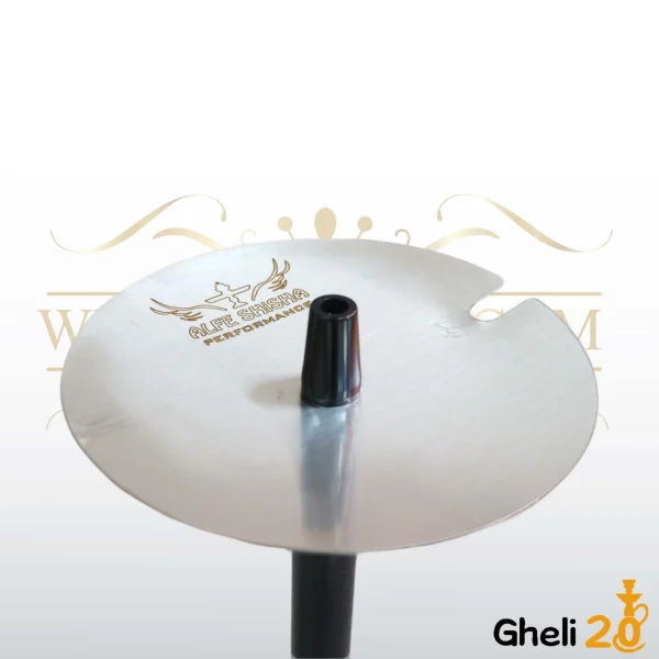 خرید قلیون قلیان مشکی وارداتی Alfe Shisha تنگ طرح دار 