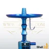 خرید فروش قلیان کرنو تمام آبی کوتاه سوپاپ مخفی تنگ کروم