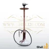 خرید فروش قیمت قلیان بلند قلیون لاین کینگ بدنه رنگ رزگلد شمش استیل خالص تنگ ابروباد
