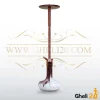خرید فروش قیمت قلیان بلند قلیون لاین کینگ بدنه رنگ رزگلد شمش استیل خالص تنگ ابروباد