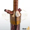 خرید فروش قیمت قلیان بلند قلیون لاین کینگ بدنه رنگ رزگلد شمش استیل خالص تنگ ابروباد