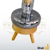 خرید فروش قیمت قلیون قلیان وارداتی لاکچری و فانتزی اصلی تنه چوب درجه 1 تنگ کروم پایه دار