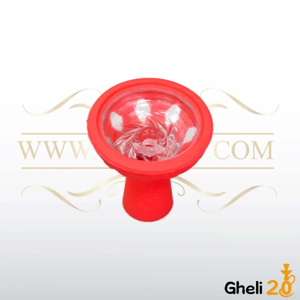 قیمت سری قلیان قلیون سیلیکونی مدرن درجه 1 بدنه سیلیکونی قرمز داخل شیشه قیمت سری قلیان قلیون سیلیکونی مدرن درجه 1 بدنه سیلیکونی قرمز داخل شیشه