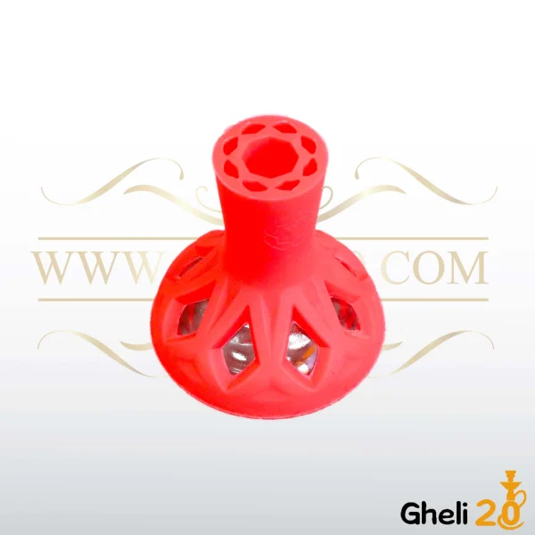 قیمت سری قلیان قلیون سیلیکونی مدرن درجه 1 بدنه سیلیکونی قرمز داخل شیشه قیمت سری قلیان قلیون سیلیکونی مدرن درجه 1 بدنه سیلیکونی قرمز داخل شیشه