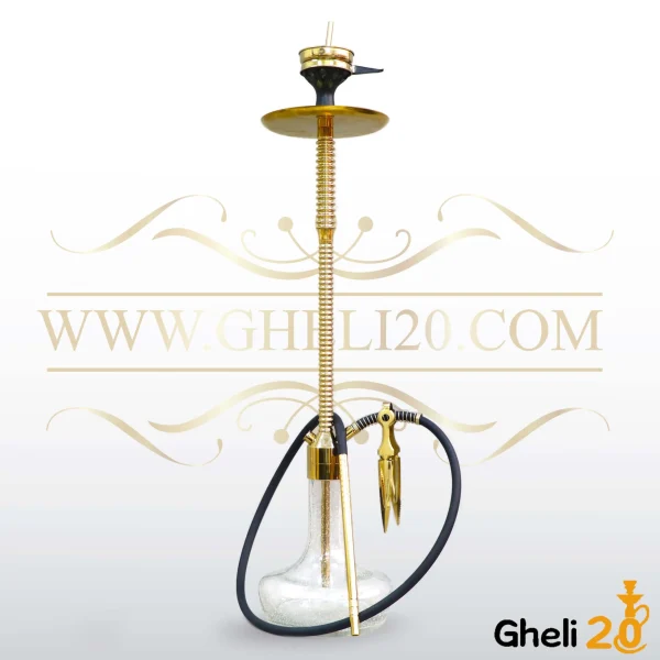 خرید قلیان لاکچری وارداتی درجه 1 بدنه شمش استیل – برند LION KING