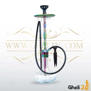 خرید قلیان قلیون فانتزی وارداتی درجه 1 بدنه شمش استیل – برند LION KING